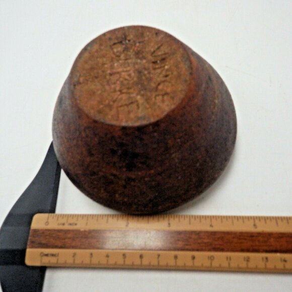 Earthenware Bowl Rustic Pottery Brown Earth Tones Cabin Lodge Studio Art - Picture 8 of 9